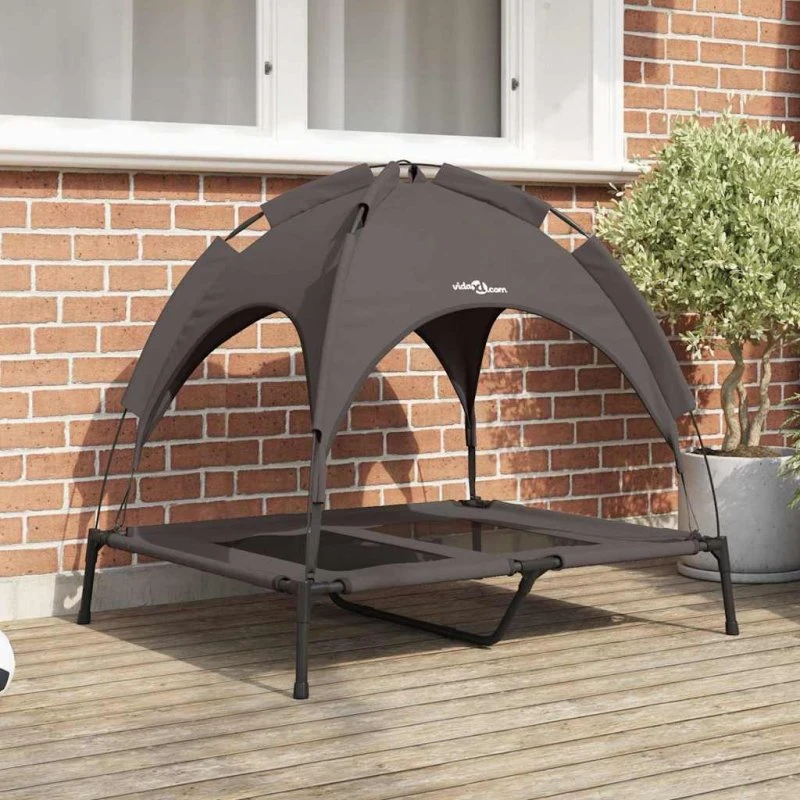 vidaXL Hundeseng Brun 92 x 77 x 82,5 cm Stål