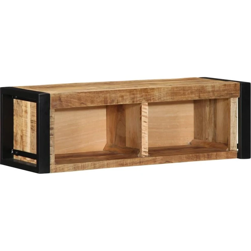 vidaXL tv-bord 80x30x25 cm massivt ru mangotræ