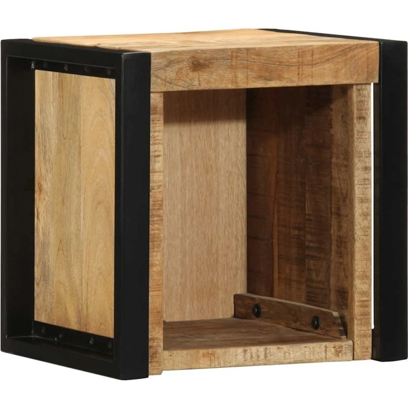 vidaXL Sengeskab 40x35x40 cm i massivt ru mangotræ