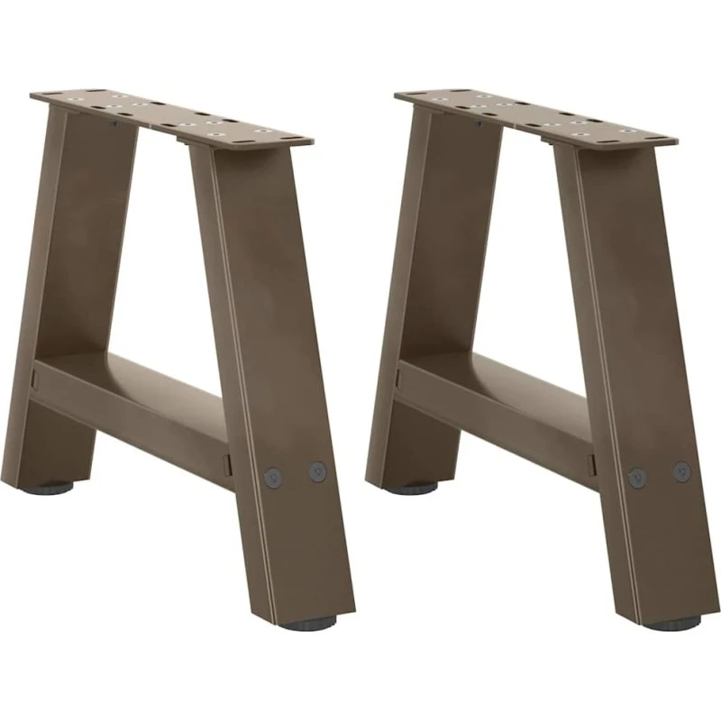 vidaXL sofabordsben A-formet 2 stk. 30x(30-31) cm stål