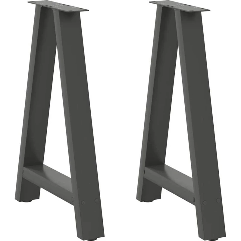 vidaXL A-Formet Spisebordsben 2 stk. Antracit 50x(72-73) cm Stål