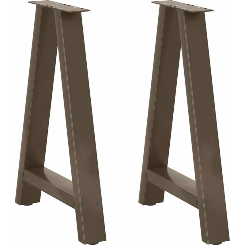 vidaXL A-formet spisebordsben 2 stk. 50x(72-73) cm stål