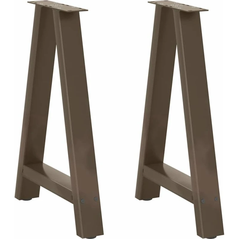 vidaXL A-formet spisebordsben 2 stk. 60 x (72-73) cm stål