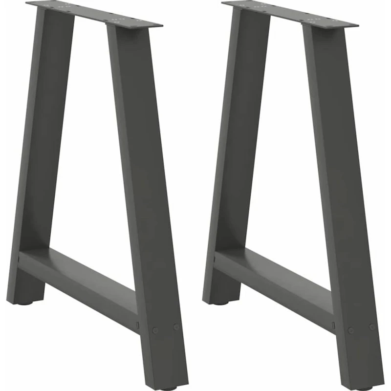 vidaXL A-Formet Spisebordsben 2 stk. Antracit 70 x (72-73) cm Stål