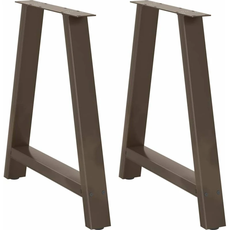 vidaXL A-formet spisebordsben 2 stk. 70 x (72-73) cm stål