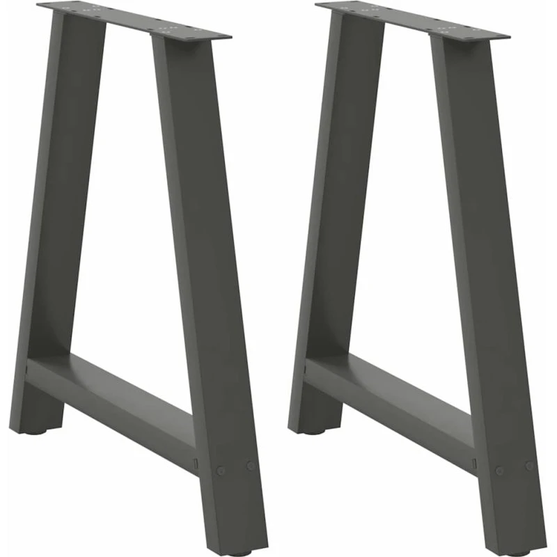 vidaXL Spisebordsben A-Formet 2 stk. Antracit 80x(72-73) cm Stål