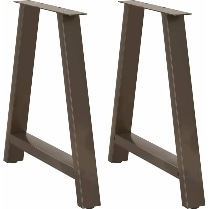 vidaXL A-formet spisebordsben 2 stk. 80x(72-73) cm stål