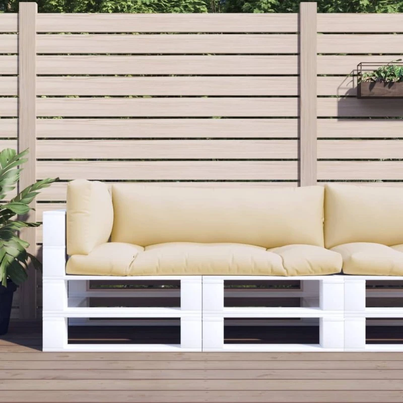 vidaXL Pallehynder 3 stk. beige