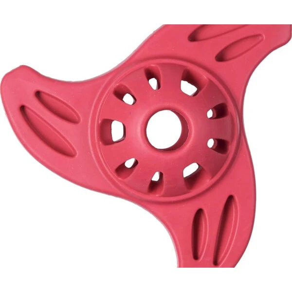 Companion Bidelegetøj Rumskib 13 cm – rød (100% gummi)