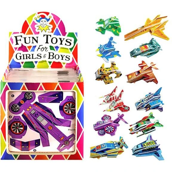 DIY Rumskib Puslespil Svævefly – 3D papglider, ark 12×12,5 cm