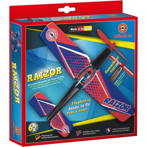 Flight Raizor propel med gummimotor og friløb (25x22 cm)