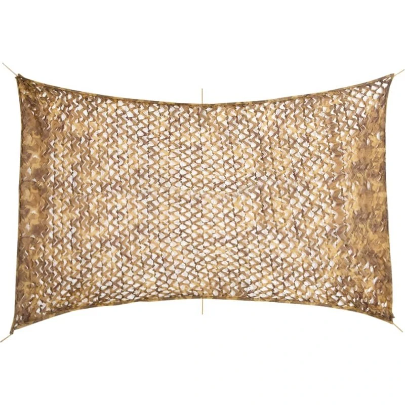 vidaXL Camouflagenet 410x285 cm sandfarvet med opbevaringspose
