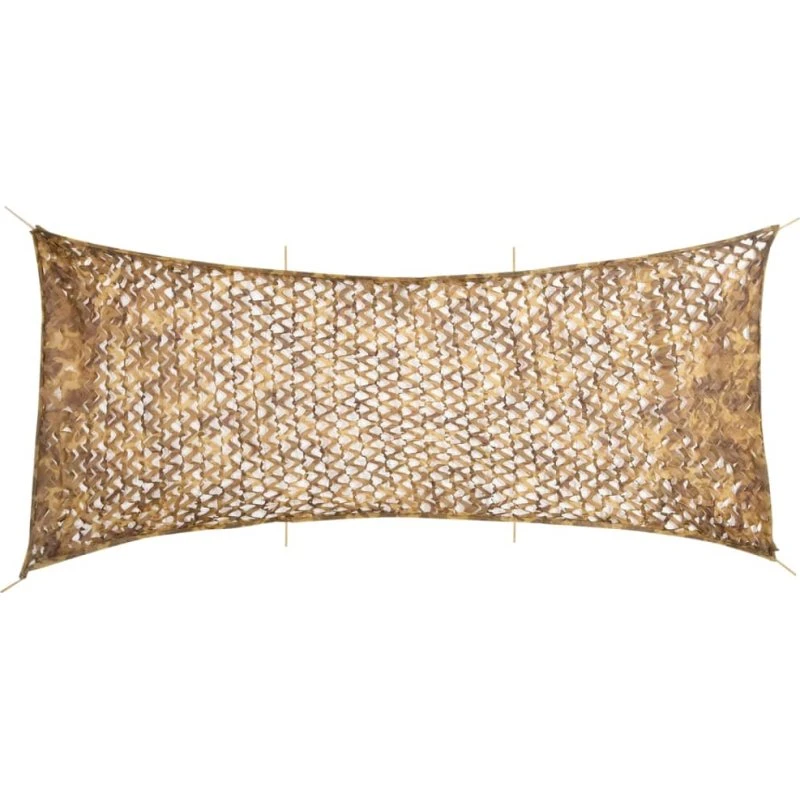 vidaXL Camouflagenet 627x290 cm sandfarvet med opbevaringspose