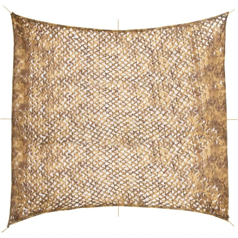 vidaXL Camouflagenet 416x402 cm sandfarvet med opbevaringspose