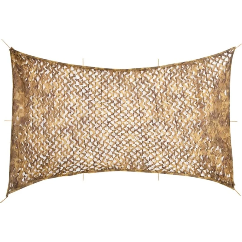 vidaXL Camouflagenet 600x414 cm sandfarvet med opbevaringspose
