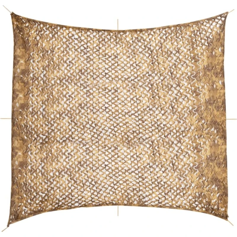 vidaXL Camouflagenet 521x493 cm sandfarvet med opbevaringspose
