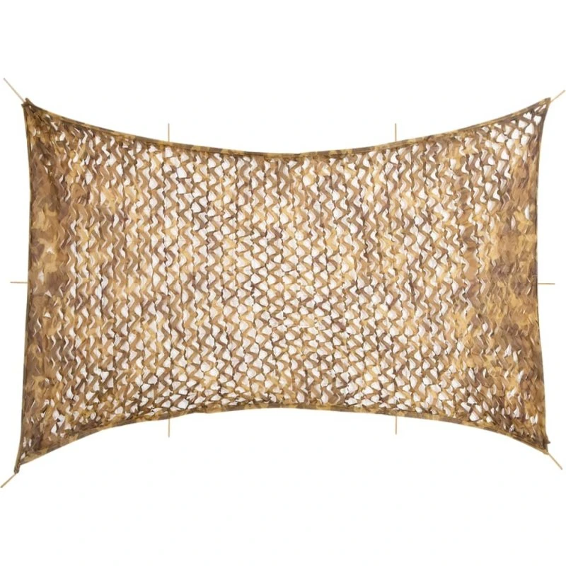 vidaXL Camouflagenet 724x515 cm sandfarvet med opbevaringspose