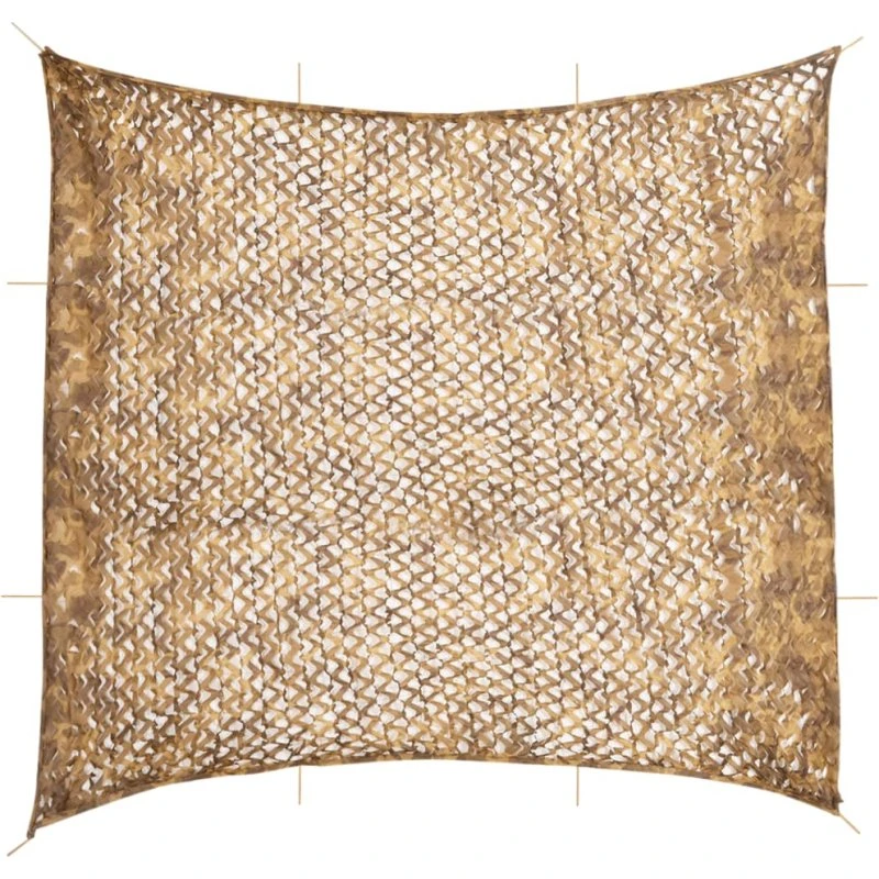 vidaXL Camouflagenet 614x581 cm sandfarvet med opbevaringspose