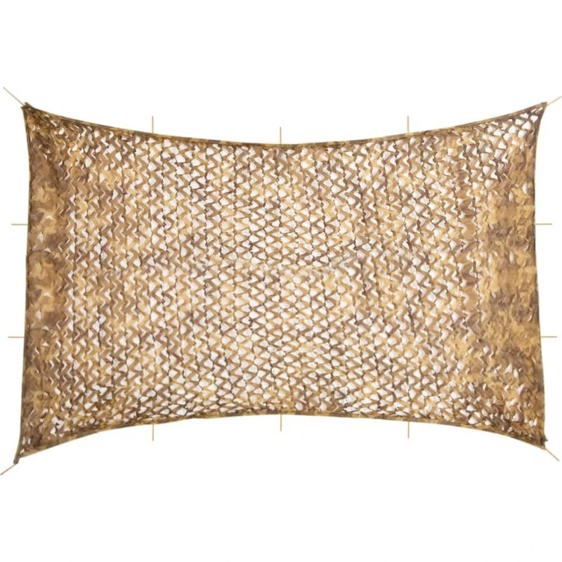 vidaXL Camouflagenet 833x609 cm sandfarvet med opbevaringspose