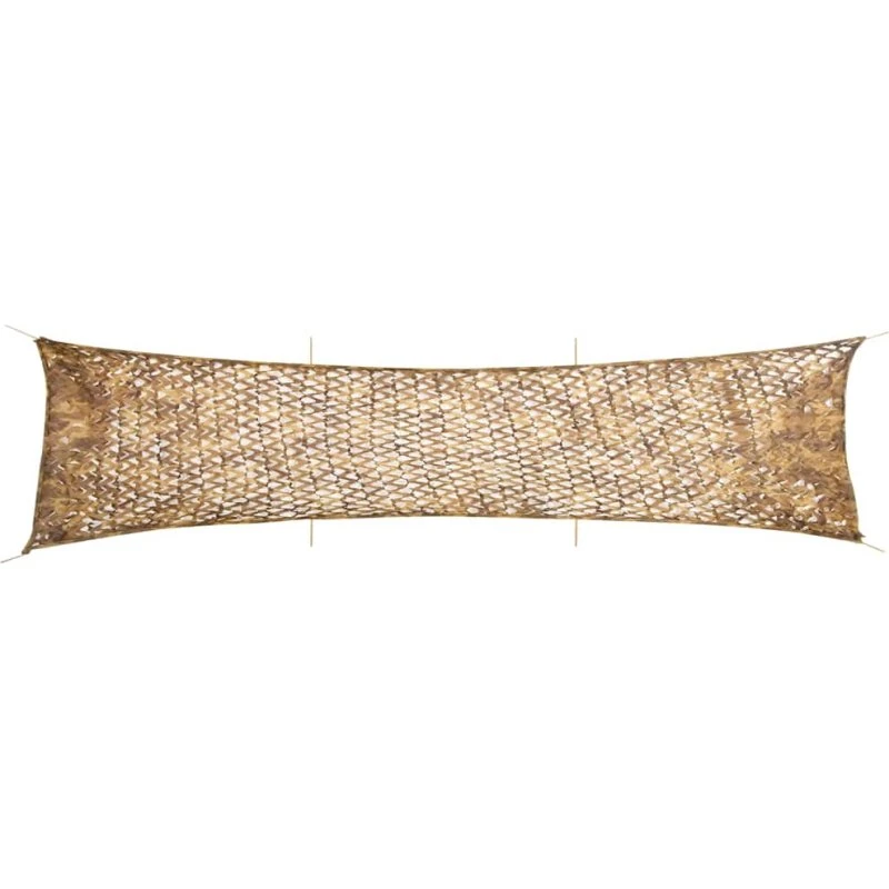 vidaXL Camouflagenet 613x138 cm sandfarvet med opbevaringspose