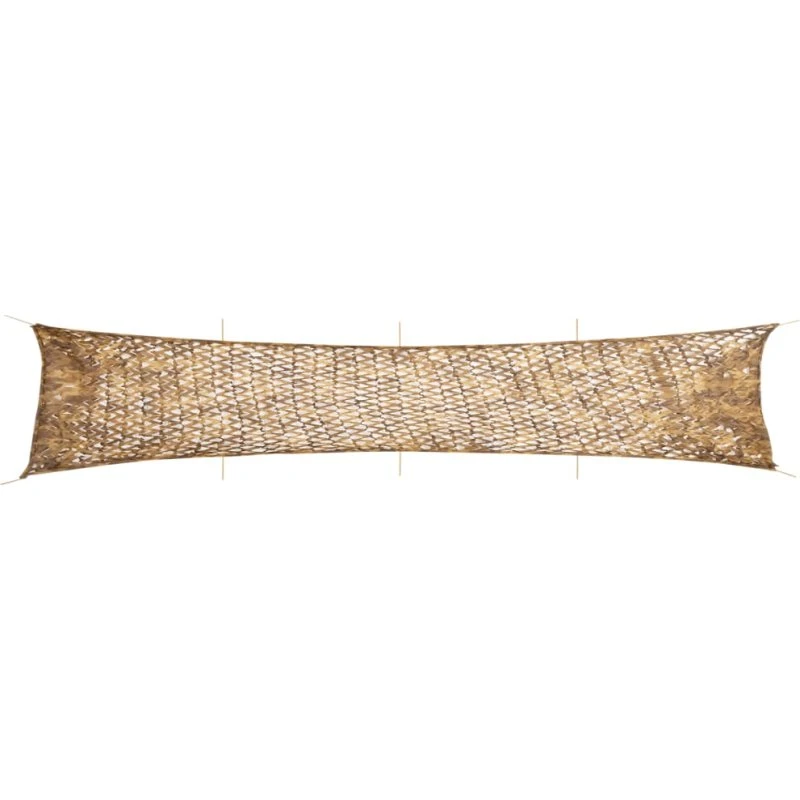 vidaXL Camouflagenet 312x140 cm sandfarvet med opbevaringspose