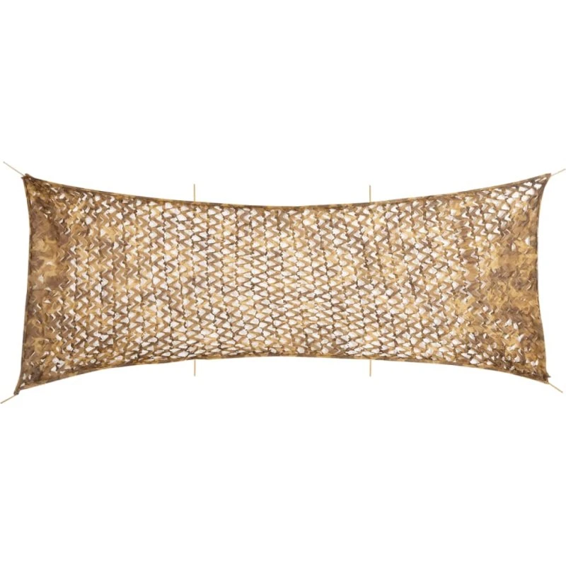 vidaXL Camouflagenet 623x203 cm sandfarvet med opbevaringspose