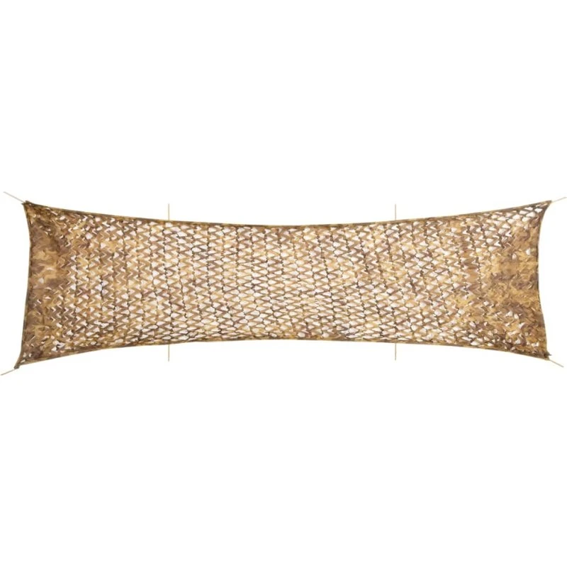 vidaXL Camouflagenet 753x199 cm sandfarvet med opbevaringspose