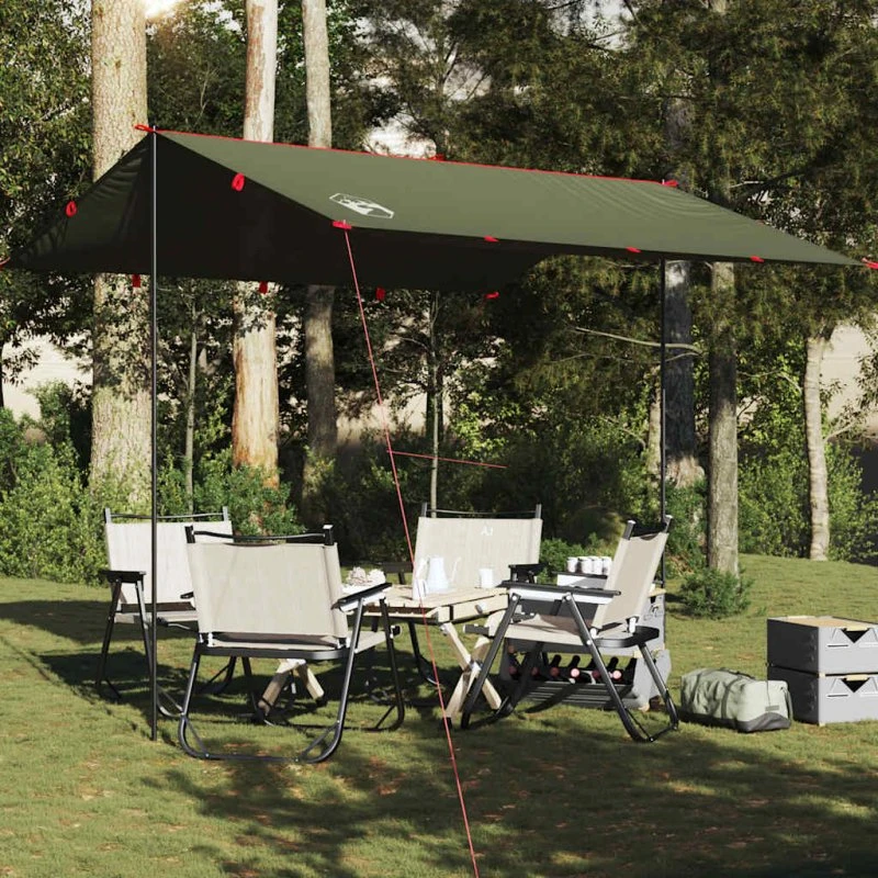 vidaXL Tarp 306x306 cm olivengrøn vandtæt