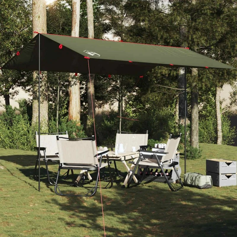 vidaXL tarp 366x306 cm olivengrøn vandtæt