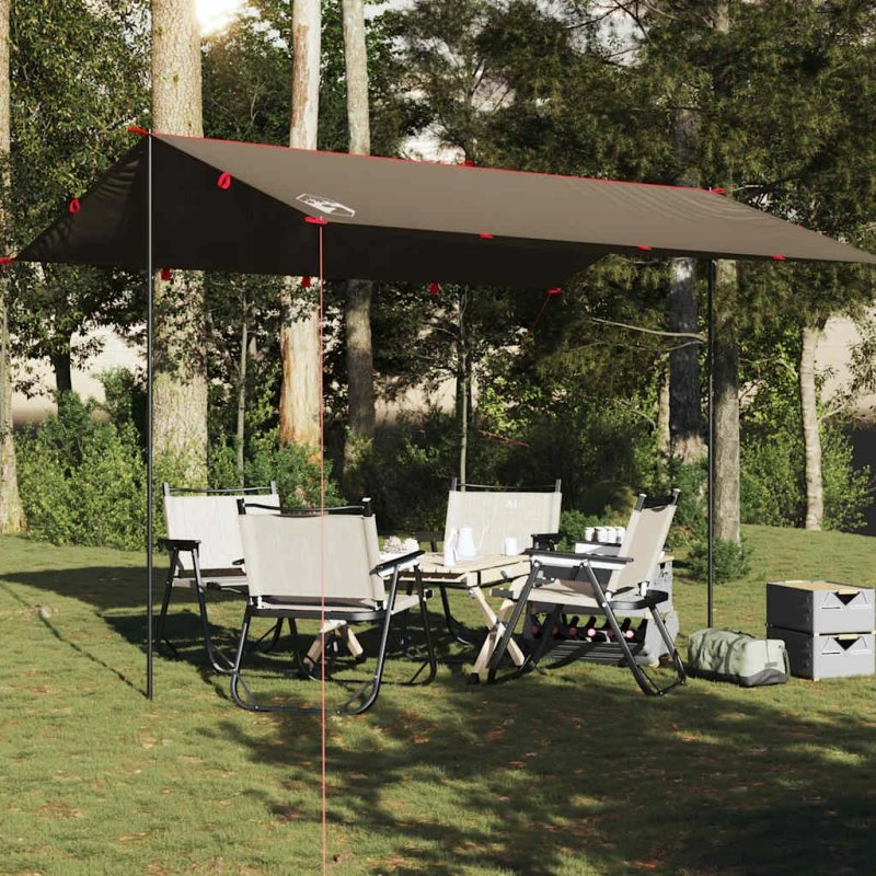 vidaXL Tarp 406x306 cm vandtæt brun
