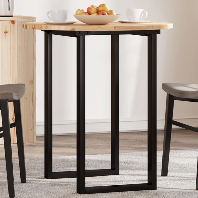 vidaXL Rund bordplade 70x2 cm massivt akacietræ
