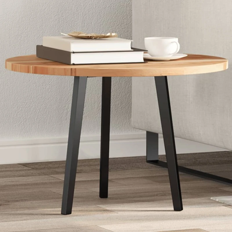 vidaXL Rund bordplade 80x2 cm i massivt akacietræ