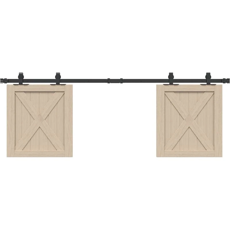 vidaXL skydelågesæt 152 cm, pulverlakeret kulstofstål