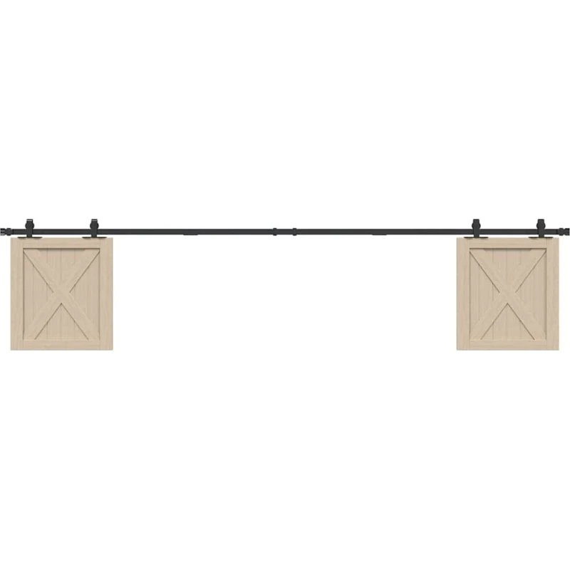 vidaXL Skydelåg 244 cm, pulverlakeret kulstofstål