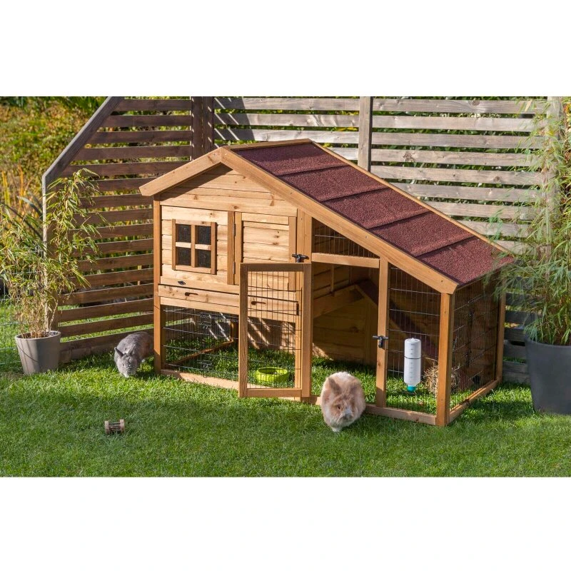 Trixie Natura kaninbur med løbegård 151 x 80 x 107 cm