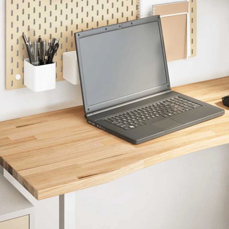 vidaXL bordplade 120x60x2,5 cm massivt egetræ ubehandlet