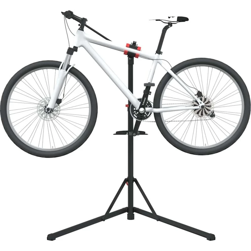 vidaXL foldbart reparationsstativ til cykler, rødt, 92-152 cm
