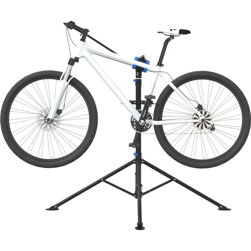 vidaXL Foldbart Reparationsstativ til Cykler 108-188 cm, Stål, Blå