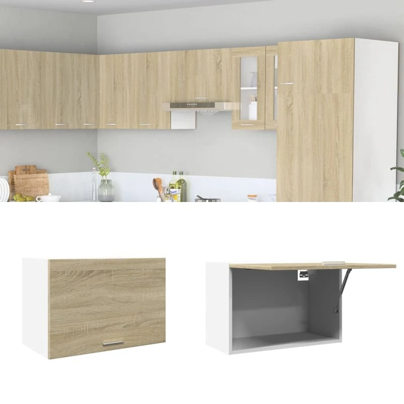 vidaXL Hængeskab Lyon Sonoma-eg 60x31x40 cm konstrueret træ