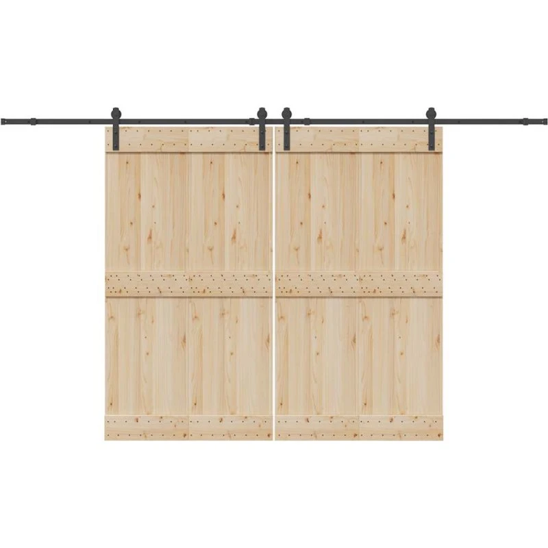vidaXL skinnesæt 366 cm stål sort