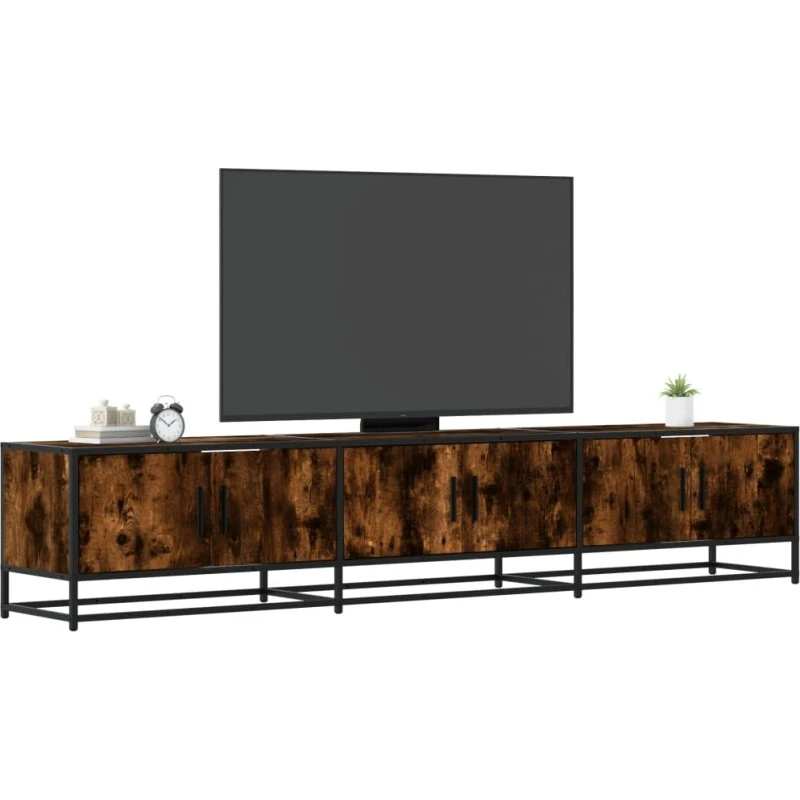 vidaXL tv-bord 210x35x41 cm røget egetræ