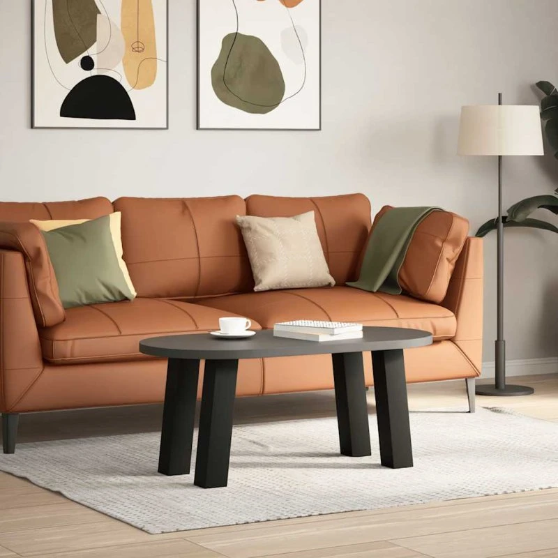 vidaXL sofabordsben 4 stk. sort 30 cm stål