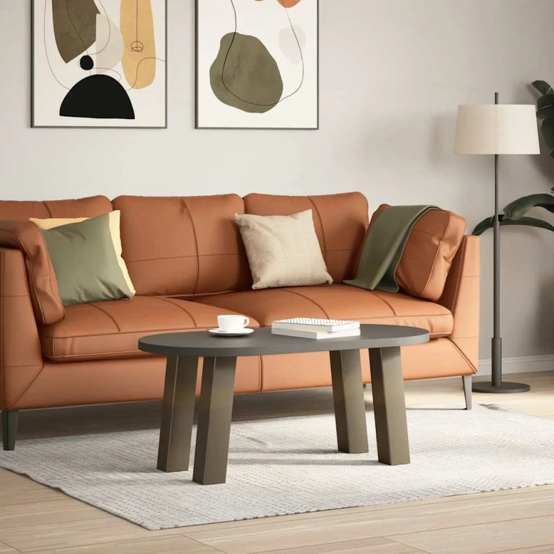 vidaXL sofabordsben 4 stk. naturstål 42 cm