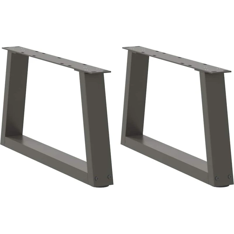 vidaXL sofabordsben V-formet 2 stk. antracit 50x(30-31,3) cm stål