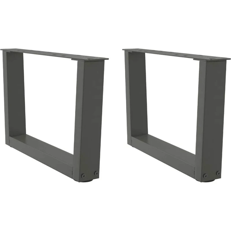 vidaXL V-formet sofabordsben 2 stk. antracit 60x(30-31,3) cm stål