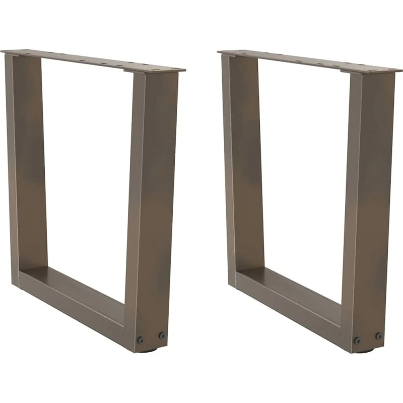 vidaXL sofabordsben V-formet 2 stk. naturstål 50x(42-43,3) cm