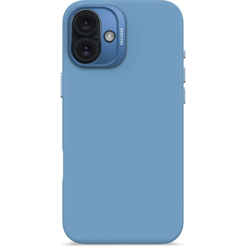 Decoded Silicone Case til iPhone 16 Plus, Blå