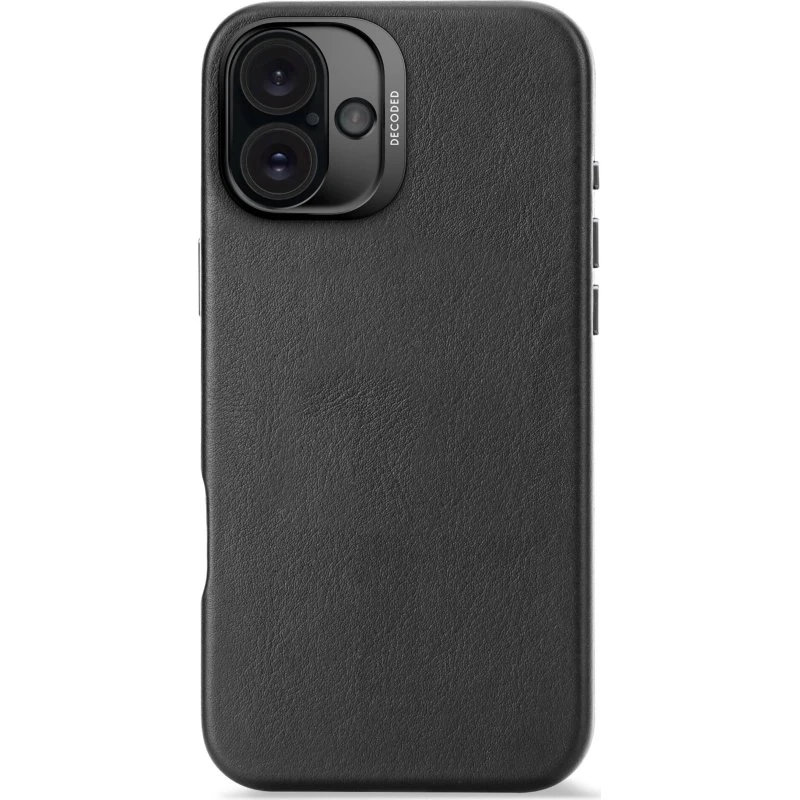 Decoded Lædercover til iPhone 16 Plus, Sort