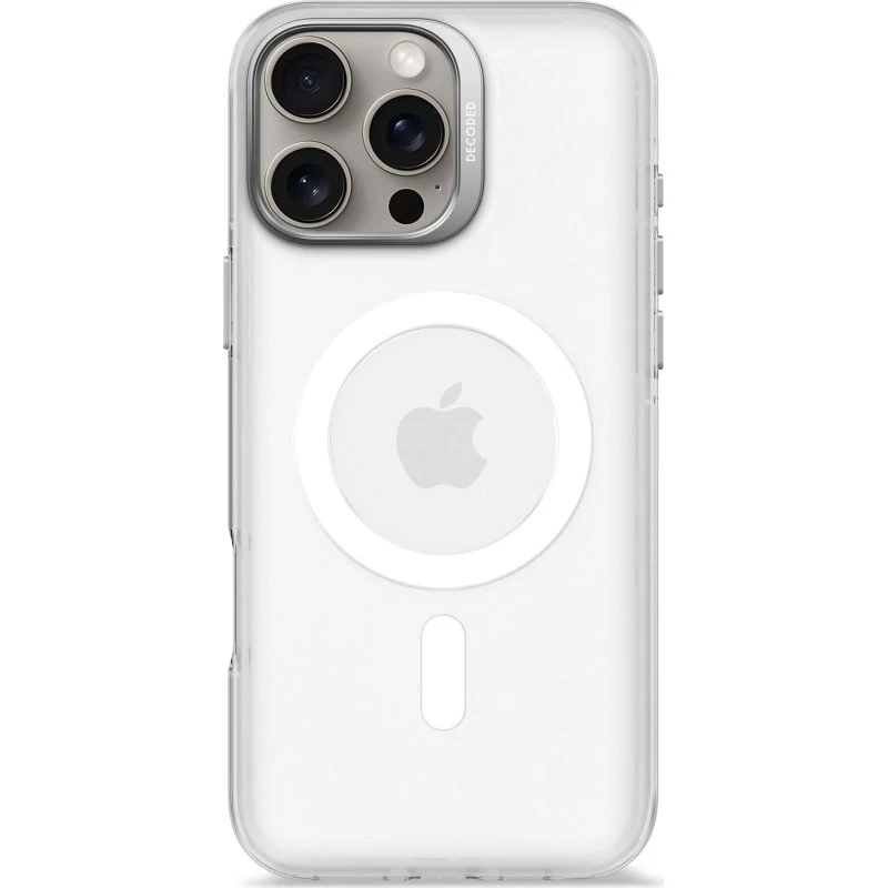 Decoded Cover til iPhone 16 Pro Max, Transparent Hvid
