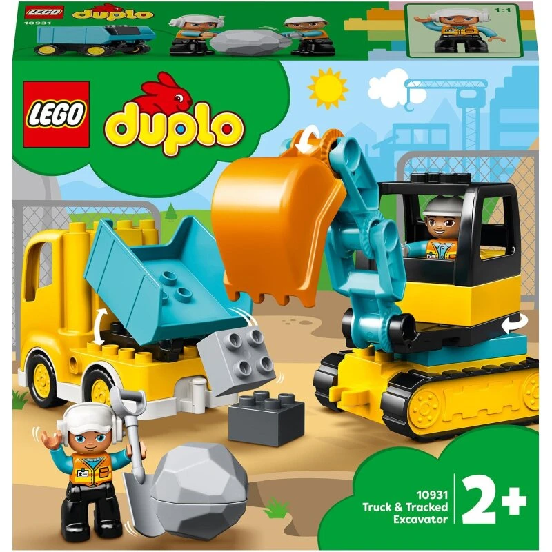 LEGO DUPLO Lastbil og gravemaskine på larvefødder 10931